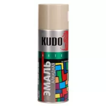 Краска-эмаль Kudo универсальная 1017, светло-серая, 520 мл