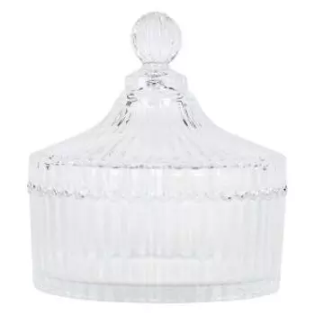Конфетница Д Ribbed, 15 см, стекло