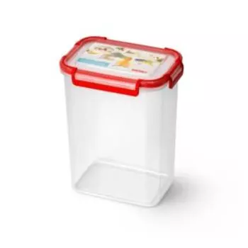 Контейнер для продуктов, герметичный на защелках, 2.1 л, пластик, в ассортименте