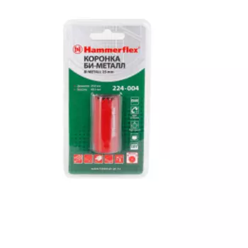 Коронка HAMMER Flex Bi METALL, 25 мм
