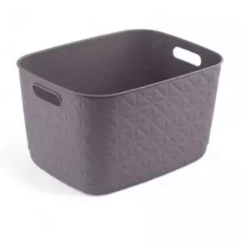 Корзина Curver Softex L, 19 л, пластик, тёмно-серый