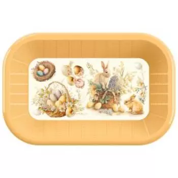 Корзинка Пасха, 34.2x22х8.7 см, пластик