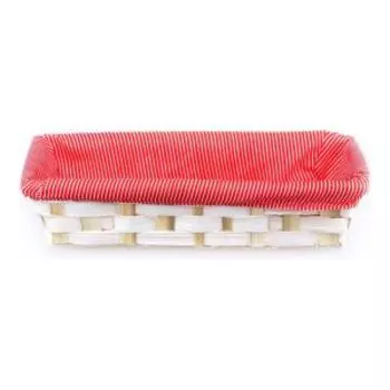 Корзинка прямоугольная Lacy, 24x10x6 см, бамбук, в ассортименте
