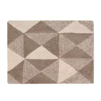 Коврик для ванной комнаты Stone Natural, 60х60 см, натуральный, хлопок