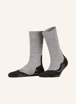 Треккинговые носки тк2 из шерсти мериноса FALKE, цвет 3403 LIGHT GREY