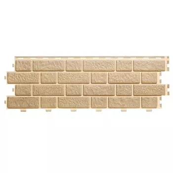 Панель фасадная Tecos Brickwork 1140х350 мм бежевый меланж