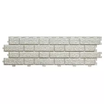Панель фасадная Tecos Brickwork 1140х350 мм сильвер