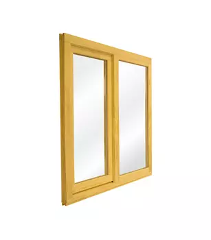 Окно деревянное Timber&style 1160х1170х45 мм 2 створки левая глухая правая поворотная