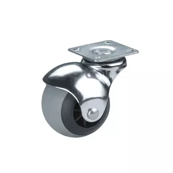 Опора Lemax колесная без стопора пластик/металл серая 76х52х61 мм (KLS-03-D50)