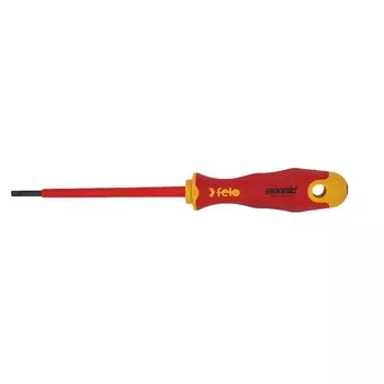 Отвертка диэлектрическая плоская SL3,5 186 мм 1000 В Felo Ergonic (41303890)