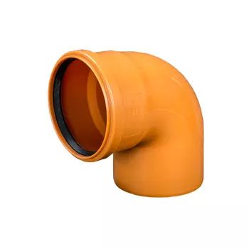 Отвод Lammin d110 мм 87,5° пластиковый для наружной канализации