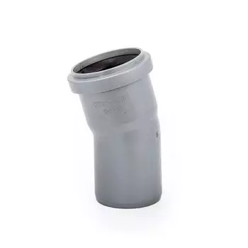 Отвод Lammin d50 мм 15° пластиковый для внутренней канализации