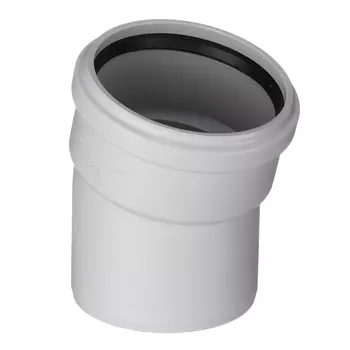 Отвод Pro Aqua Stilte Plus d110 мм 15° пластиковый шумопоглощающий для внутренней канализации