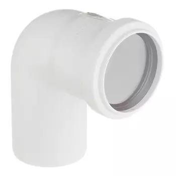Отвод Rehau Raupiano Plus d50 мм 87° пластиковый шумопоглощающий для внутренней канализации