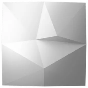 Панель декоративная из экополимера 500х500х50 мм Bello Deco Polymer СП 16 белая 0,25 кв.м