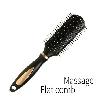 Массажная расческа для парикмахерской Curling Comb чёрный