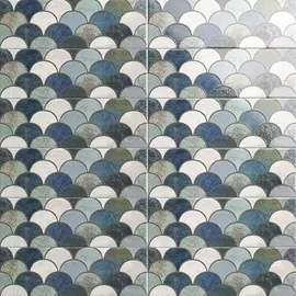 Плитка Mainzu Bellagio Escama Blu 10x30 см