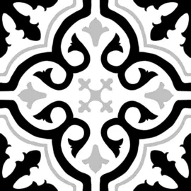 Плитка Navarti Small Tile Cement-M Grace Black 20x20 см