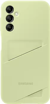 Чехол-накладка Samsung Card Slot Сase для смартфона Samsung Galaxy A14, термополиуретан, лайм (EF-OA146TGEGRU)