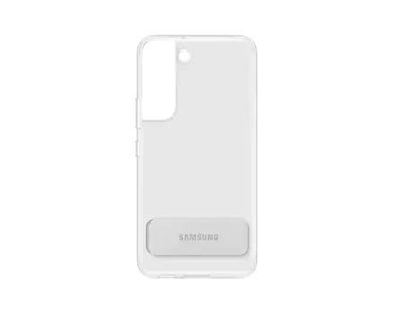 Чехол-накладка Samsung Clear Standing Cover для смартфона Samsung Galaxy S22, TPU, Металл, Поликарбонат, прозрчный (EF-JS901CTEGRU)