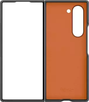Чехол-накладка Samsung Kindsuit Case Fold 6 (F956) для смартфона Samsung Galaxy Z Fold 6, экокожа/микрофибра, серый (EF-VF956PJEGRU)
