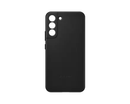 Чехол-накладка Samsung Leather Cover для смартфона Samsung Galaxy S22+, кожа, черный (EF-VS906LBEGRU)