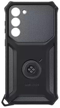 Чехол-накладка Samsung Rugged Gadget для смартфона Samsung Galaxy S23+, металл, черный/серый (EF-RS916CBEGRU)