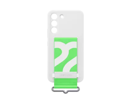 Чехол-накладка Samsung SiliconeStrapCover для смартфона Samsung Galaxy S22, силикон, белый (EF-GS901TWEGRU)