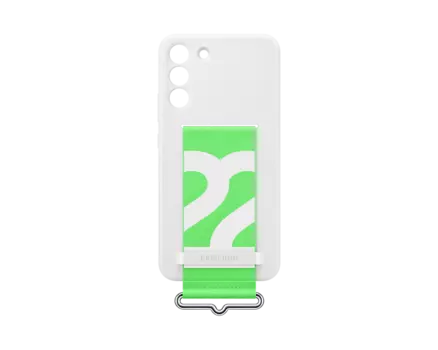 Чехол-накладка Samsung SiliconeStrapCover для смартфона Samsung Galaxy S22+, силикон, белый (EF-GS906TWEGRU)