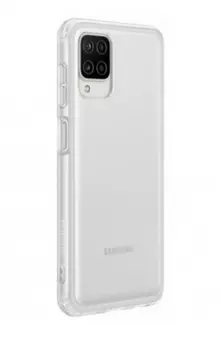 Чехол-накладка Samsung Soft Clear Cover для смартфона Samsung Galaxy A12, прозрачный (EF-QA125TTEGRU)