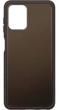 Чехол-накладка Samsung Soft Clear Cover для смартфона Samsung Galaxy A22, силикон/TPU, черный (EF-QA225TBEGRU)