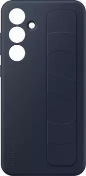 Чехол-накладка Samsung Standing Grip Case для смартфона Samsung Galaxy S24 FE, силикон, темно-синий (EF-GS721CNEGRU)