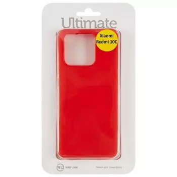 Чехол-накладка Red Line Ultimate для смартфона Xiaomi Redmi 10C, красный (УТ000031272)