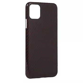 Чехол-накладка Red Line для смартфона Apple iPhone 11 Pro Max, карбон, красный (УТ000021524)