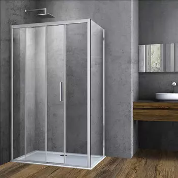Душевой уголок Vincea Soft 110х90 VSR-3SO стекло прозрачное, профиль хром