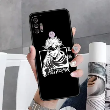 Чехол для Motorola G30 G60 G22 G9 Play G82 G52 G8 G9 G50 One Fusion Edge 20, мягкие чехлы для телефона, милые дзюдзюцу Кайсен Годзё Сатору Moto G51 5G