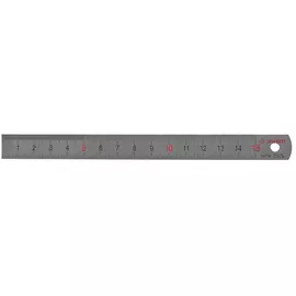 Линейка Зубр 34280-0.5-015 усиленная нержавеющая, 0,15 м