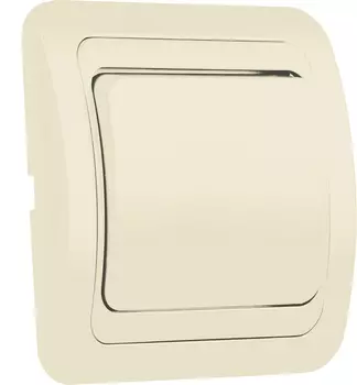Выключатель SMARTBUY Марс, 1кл., скрытый монтаж, в сборе, бежевый (SBE-02i-10-SW1-0-c)