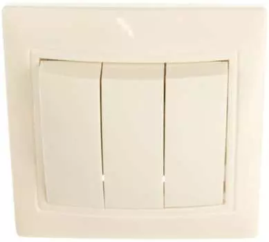 Выключатель SMARTBUY Венера, 3кл., скрытый монтаж, в сборе, белый (SBE-01w-10-SW3-0)