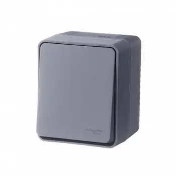 Выключатель Schneider Electric AtlasDesign Profi54 ATN544011, 1кл., открытый монтаж, в сборе, антрацит (ATN544011)