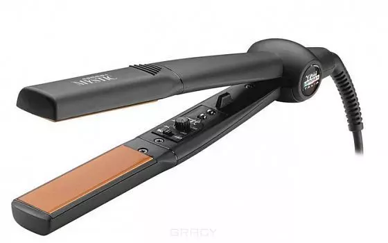 Выпрямитель Gamma Piu MYSTIC HS-NA1000/6, 230°C, 50Вт, керамико-турмалиновое покрытие, 4 режима, 2.8м, черный (128)