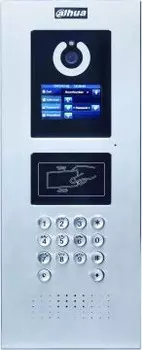 Вызывная панель DAHUA VTO1220A, 4мм, 1.3Мпикс, 95°/75°, IP54, -40 - +60, серебристый (DH-VTO1220A)