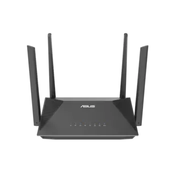Wi-Fi роутер ASUS RT-AX52, 802.11a/b/g/n/ac/ax, 2.4 / 5 ГГц, до 1.78 Гбит/с, LAN 3x1 Гбит/с, WAN 1x1 Гбит/с, внешних антенн: 4 (RT-AX52)