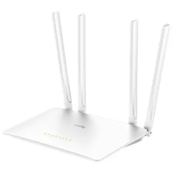 Wi-Fi роутер Cudy WR1200, 802.11a/b/g/n/ac, 2.4 / 5 ГГц, до 1.17 Гбит/с, LAN 4x100 Мбит/с, WAN 1x100 Мбит/с, внешних антенн: 4x5 дБи (WR1200)