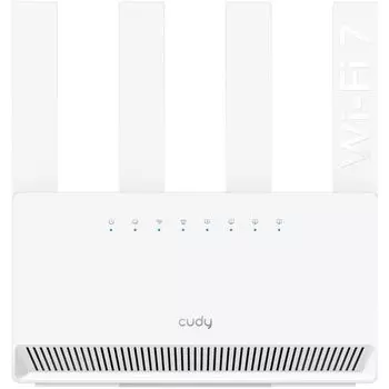Wi-Fi роутер Cudy WR3600E, 802.11a/b/g/n/ac/ax/be, 2.4 / 5 ГГц, до 3.57 Гбит/с, LAN 3x1 Гбит/с, WAN 1x1 Гбит/с, внешних антенн: 4x7.2 дБи (WR3600E)