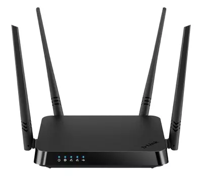 Wi-Fi роутер D-Link DIR-825, 802.11a/b/g/n/ac, 2.4 / 5 ГГц, до 1.17 Гбит/с, LAN 4x1 Гбит/с, WAN 1x1 Гбит/с, внешних антенн: 4x5 дБи, 1xUSB 2.0 (DIR-825/RU/I1A)