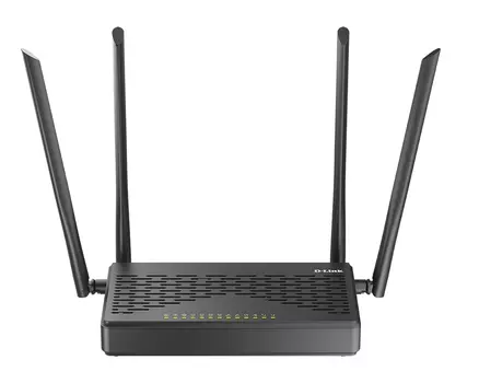 Wi-Fi роутер D-Link DVG-5402G/GFRU, 802.11a/b/g/n/ac, 2.4 / 5 ГГц, до 1.17 Гбит/с, LAN 4x1 Гбит/с, WAN 1x1 Гбит/с, внешних антенн: 4x5 дБи, 1xUSB 2.0 (DVG-5402G/GFRU/S1A)
