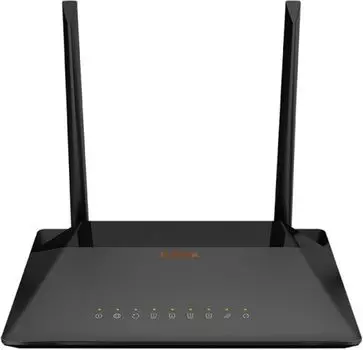 Маршрутизатор ADSL D-link DSL-224, 802.11b/g/n, 2.4 ГГц, до 300 Мбит/с, LAN 4x100 Мбит/с, внешних антенн: 2 шт.x5 дБи (DSL-224/R1A)