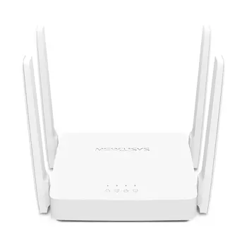 Wi-Fi роутер Mercusys AC10, 802.11a/b/g/n/ac, 2.4 / 5 ГГц, до 1.17 Гбит/с, LAN 3x100 Мбит/с, WAN 1x100 Мбит/с, внешних антенн: 4x5 дБи (AC10 AC1200)