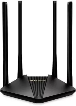 Wi-Fi роутер Mercusys MR1200G, 802.11a/b/g/n/ac, 2.4 / 5 ГГц, до 867 Мбит/с, LAN 2x1 Гбит/с, WAN 1x1 Гбит/с, внешних антенн: 4x5 дБи